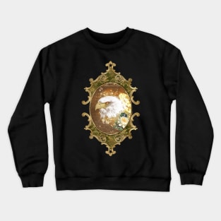 Wonderful eagle with flowers Crewneck Sweatshirt